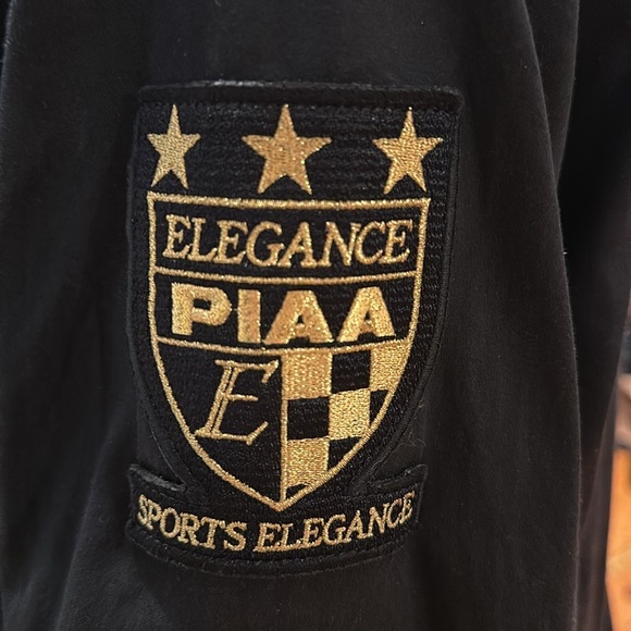 Unisex black with gold embroidery PIAA Racing designer Jacket/windbreaker. - Picture 4 of 9